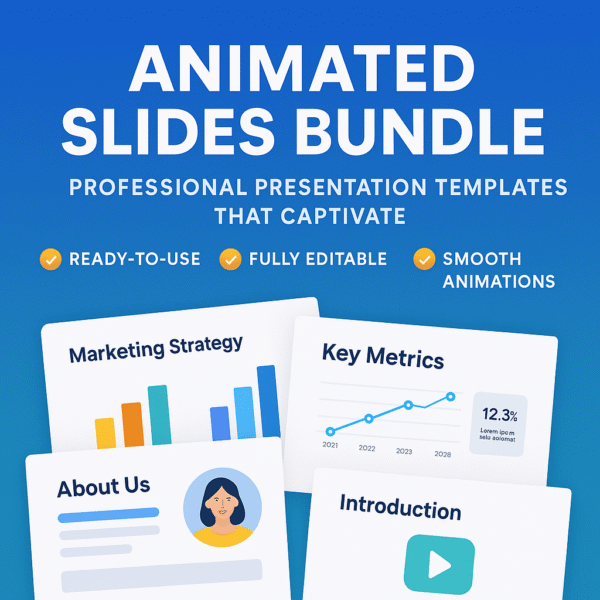 Animated Slides Bundle – Professional Presentation Templates That Captivate