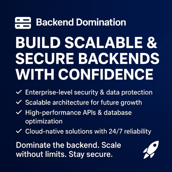 Backend Domination – Build Scalable & Secure